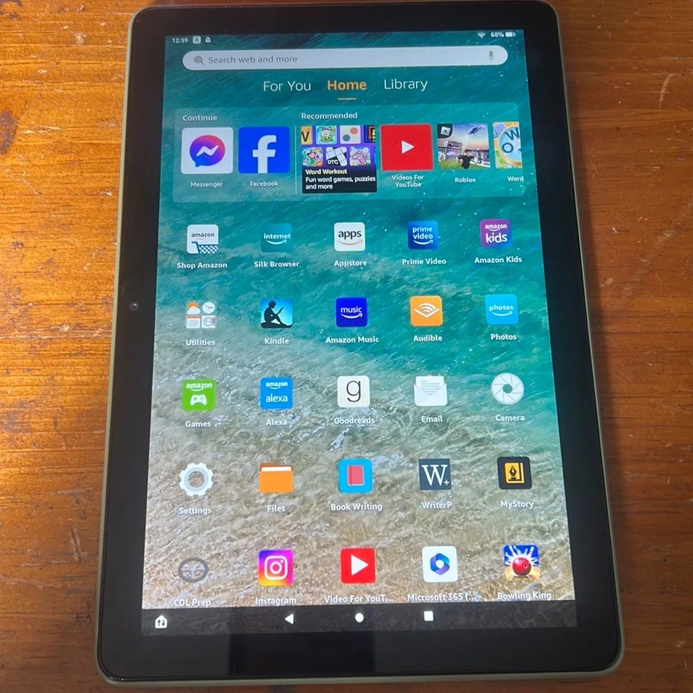 Used excellent condition fire HD10 with Alexa. 32 GB 10800P